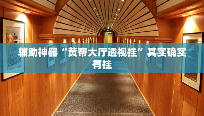 辅助神器“黄帝大厅透视挂”其实确实有挂 辅助神器“黄帝大厅透视挂”其实确实有挂