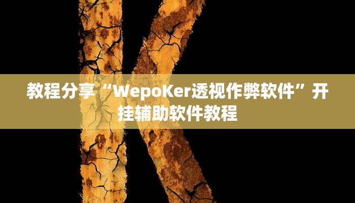 教程分享“WepoKer透视作弊软件”开挂辅助软件教程