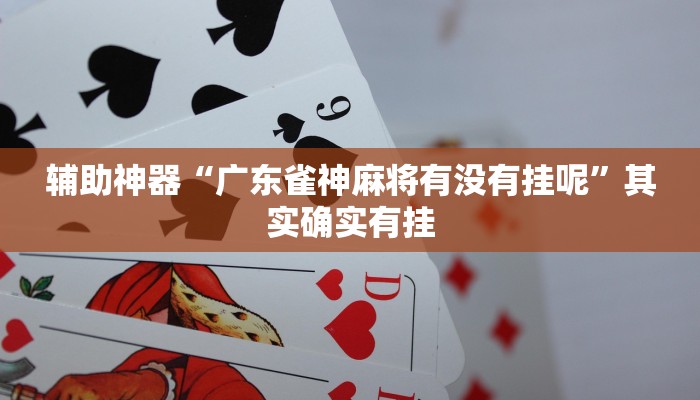 辅助神器“广东雀神麻将有没有挂呢”其实确实有挂