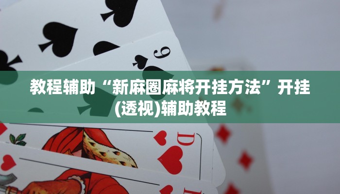 教程辅助“新麻圈麻将开挂方法”开挂(透视)辅助教程 教程辅助“新麻圈麻将开挂方法”开挂(透视)辅助教程