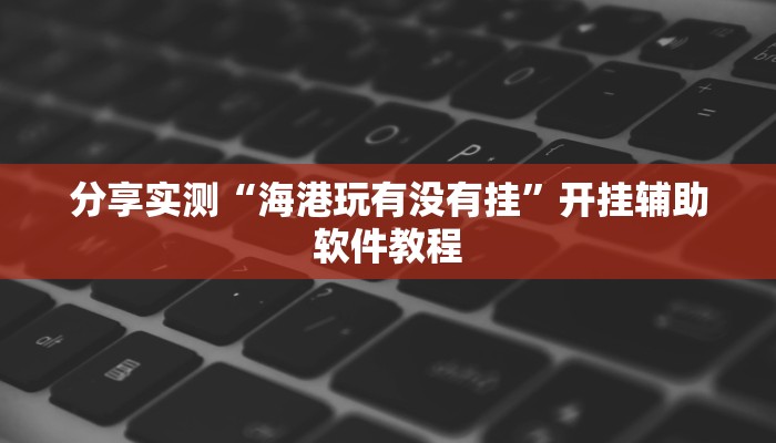 分享实测“海港玩有没有挂”开挂辅助软件教程