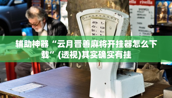 辅助神器“云月晋善麻将开挂器怎么下载”(透视)其实确实有挂