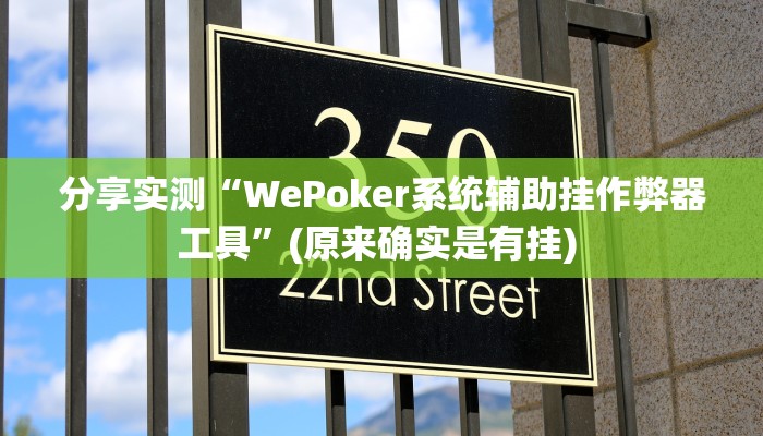 分享实测“WePoker系统辅助挂作弊器工具”(原来确实是有挂) 分享实测“WePoker系统辅助挂作弊器工具”(原来确实是有挂)