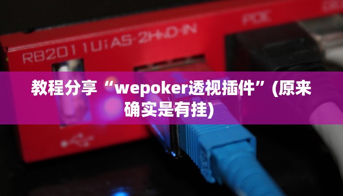 教程分享“wepoker透视插件”(原来确实是有挂) 