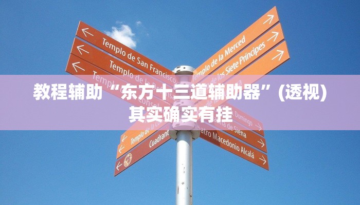 教程辅助“东方十三道辅助器”(透视)其实确实有挂 教程辅助“东方十三道辅助器”(透视)其实确实有挂