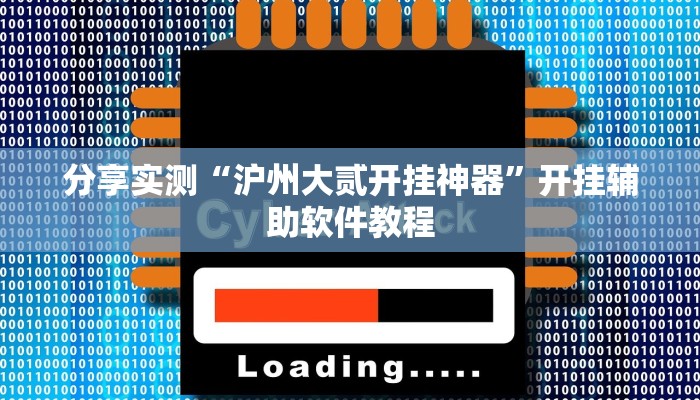 分享实测“沪州大贰开挂神器”开挂辅助软件教程