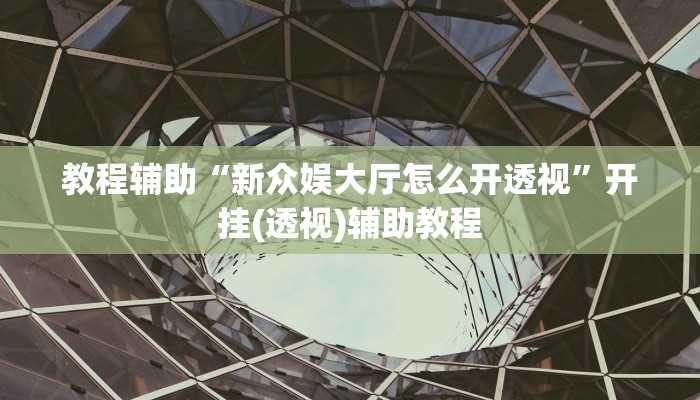 教程辅助“新众娱大厅怎么开透视”开挂(透视)辅助教程 教程辅助“新众娱大厅怎么开透视”开挂(透视)辅助教程
