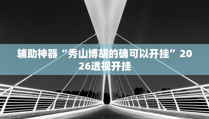 辅助神器“秀山博胡的确可以开挂”2026透视开挂
