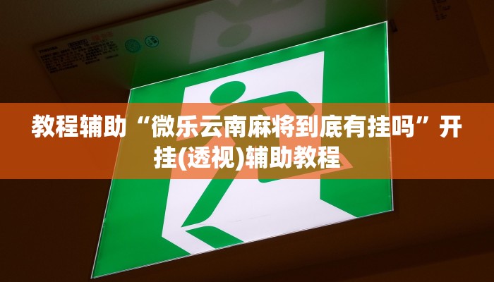 教程辅助“微乐云南麻将到底有挂吗”开挂(透视)辅助教程 教程辅助“微乐云南麻将到底有挂吗”开挂(透视)辅助教程