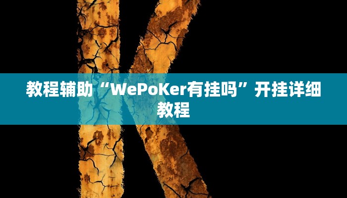 教程辅助“WePoKer有挂吗”开挂详细教程 教程辅助“WePoKer有挂吗”开挂详细教程