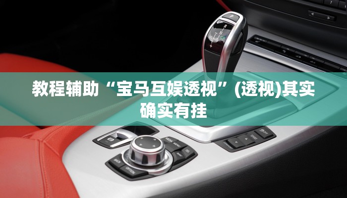 教程辅助“宝马互娱透视”(透视)其实确实有挂