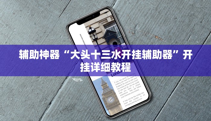 辅助神器“大头十三水开挂辅助器”开挂详细教程