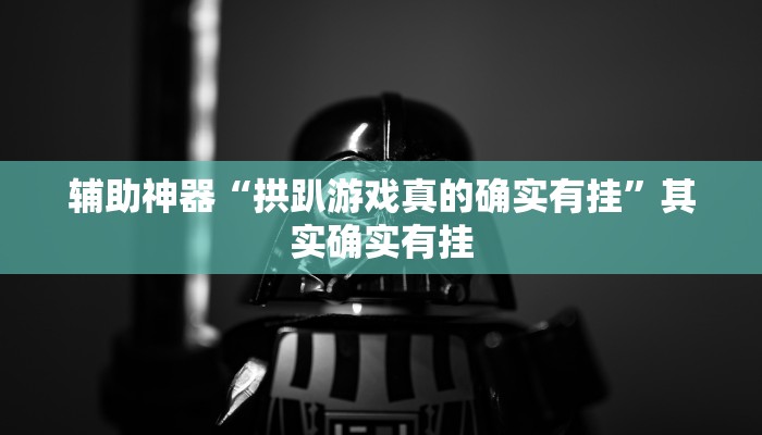 辅助神器“拱趴游戏真的确实有挂”其实确实有挂