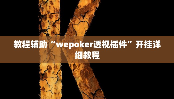 教程辅助“wepoker透视插件”开挂详细教程