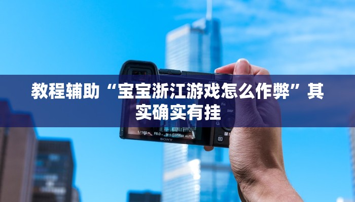 教程辅助“宝宝浙江游戏怎么作弊”其实确实有挂