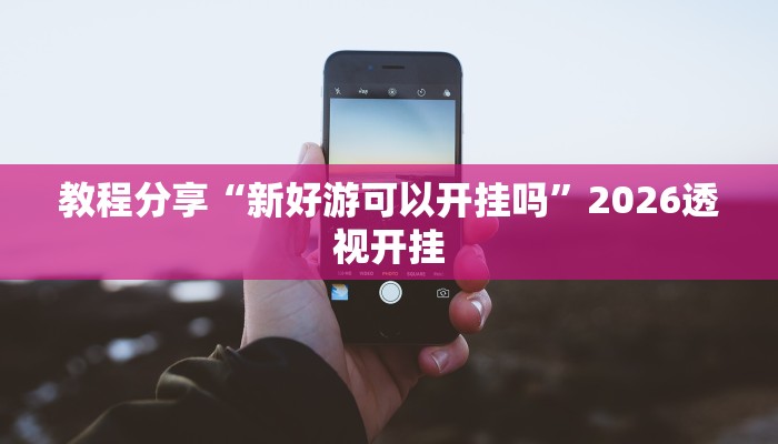 教程分享“新好游可以开挂吗”2026透视开挂