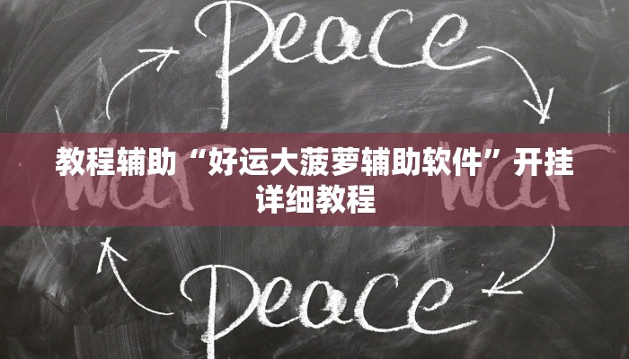 教程辅助“好运大菠萝辅助软件”开挂详细教程