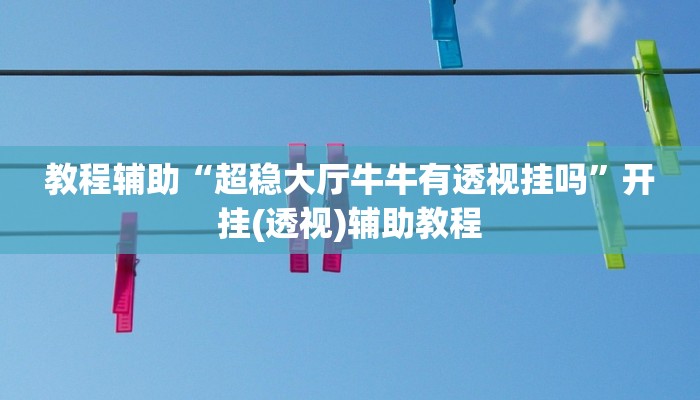 教程辅助“超稳大厅牛牛有透视挂吗”开挂(透视)辅助教程